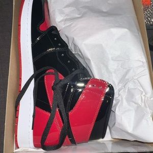Red patent jordan 1s